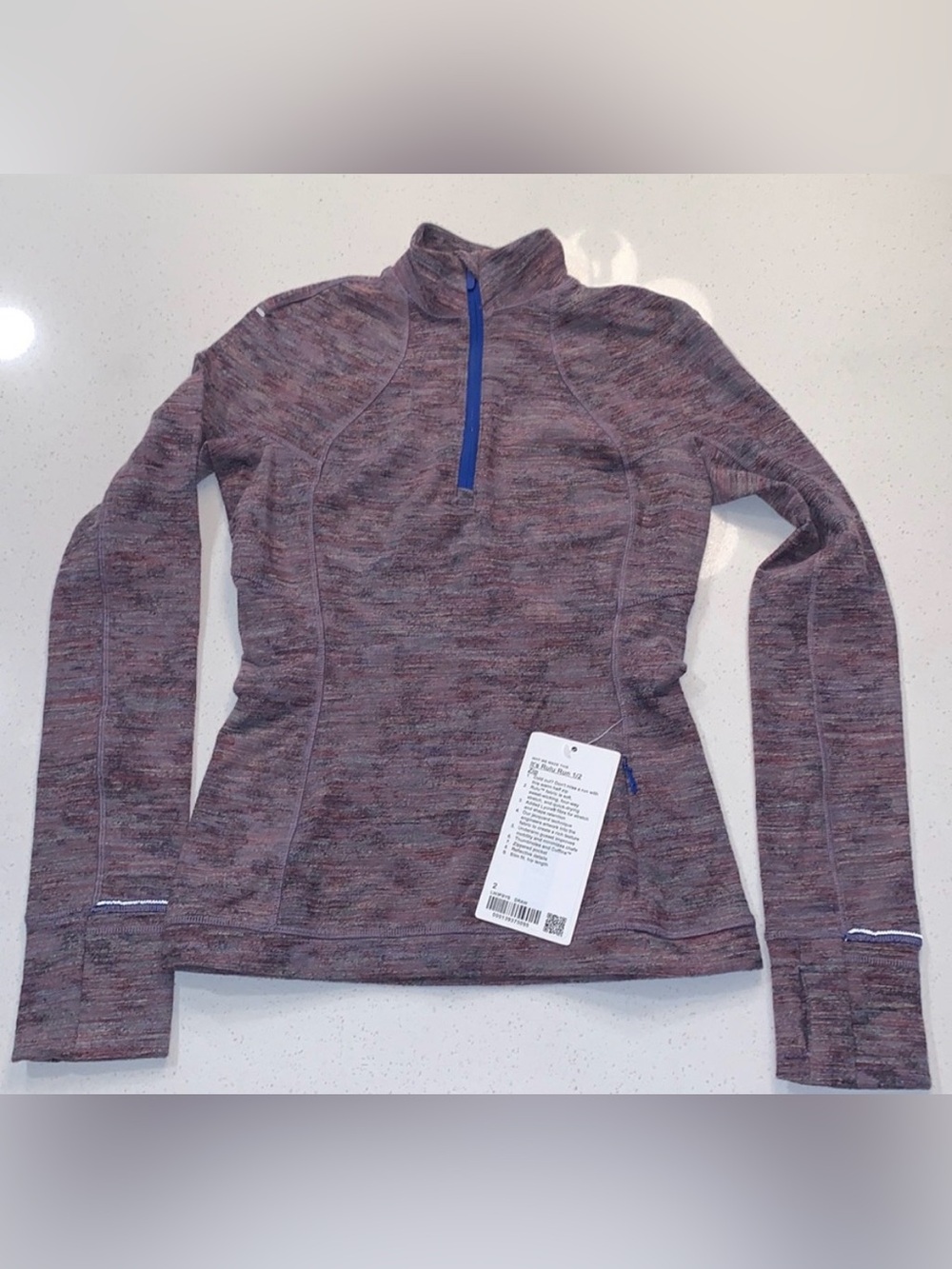 NWT - Lululemon Its Rulu Run Half-Zip
Data Rush Jacquard Anchor SymphonyBlue